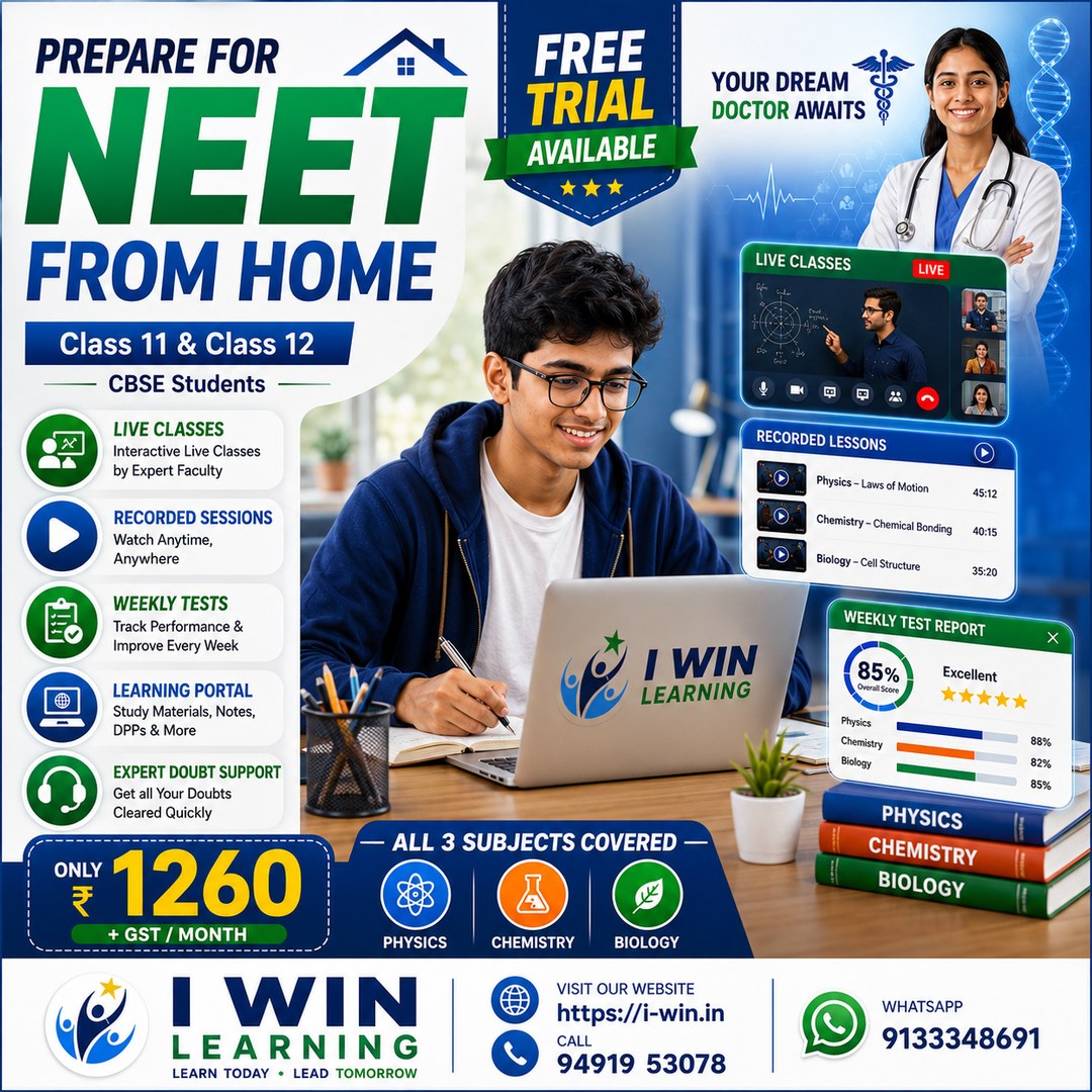Prepare for NEET from Home with I WIN Learning