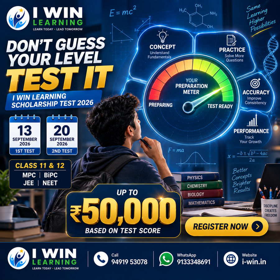 Know Your JEE NEET Preparation Level | Scholarship Test 2026 | Class 11 & 12
